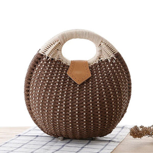 Round Rattan Hangbag ENVYTRENDY